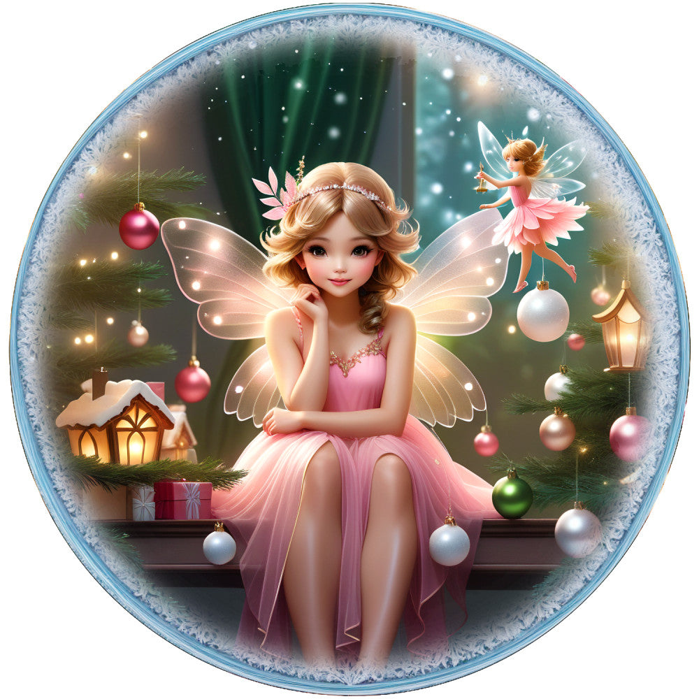 Winter Fairy Ornament Fabric Panel 33