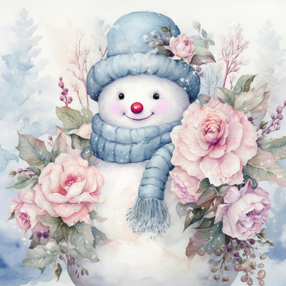 Classic Snowman Fabric Panel 62