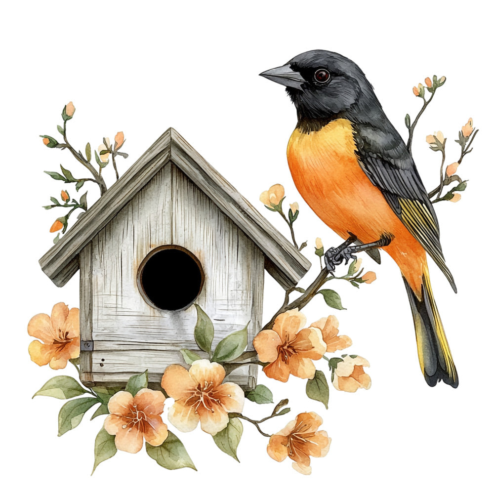 Baltimore Oriole Fabric Panel 1