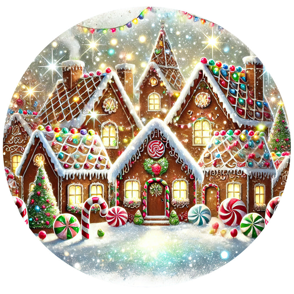 Christmas Villages Fabric Panel 54
