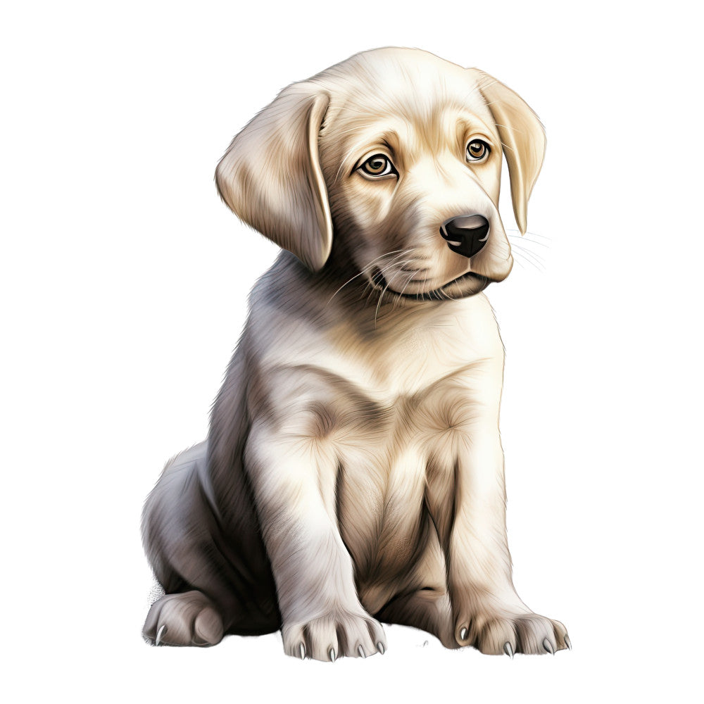 Watercolor Dogs Fabric Panel 16