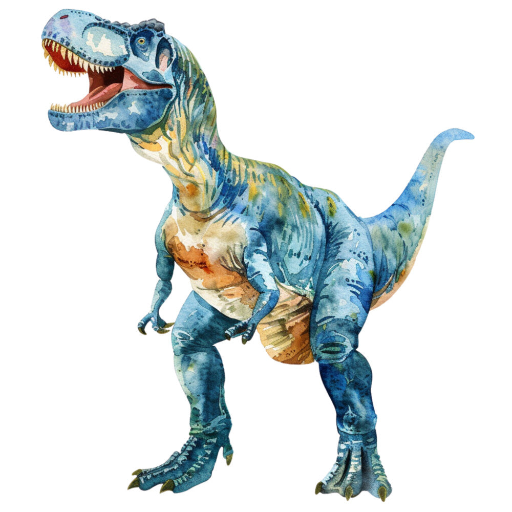 Watercolor Dinosaurs Fabric Panel 41