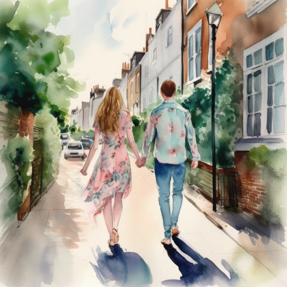 London In Summer Fabric Panel 4