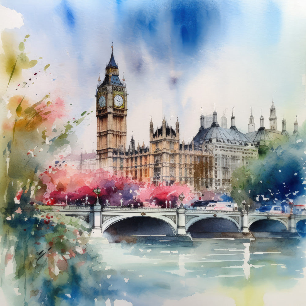 London In Summer Fabric Panel 11