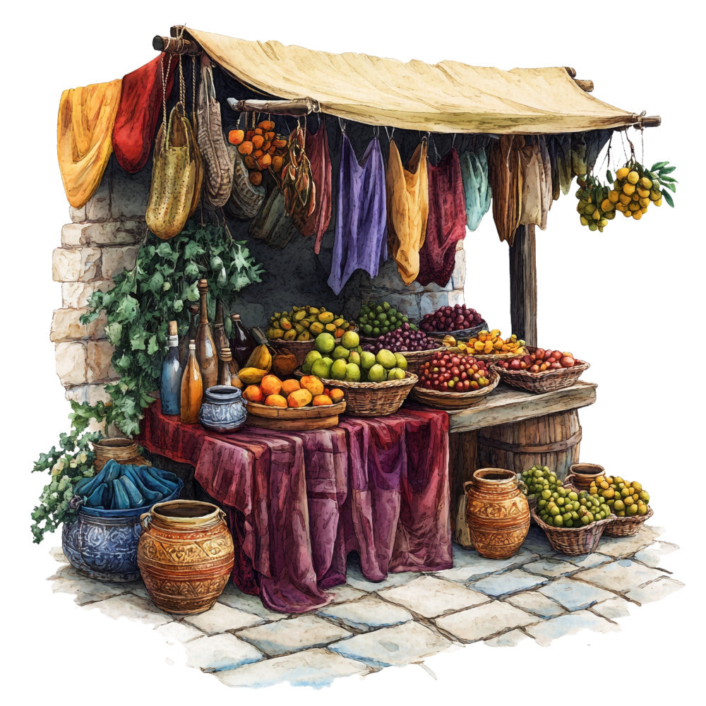 Ancient Greece Fabric Panel 10
