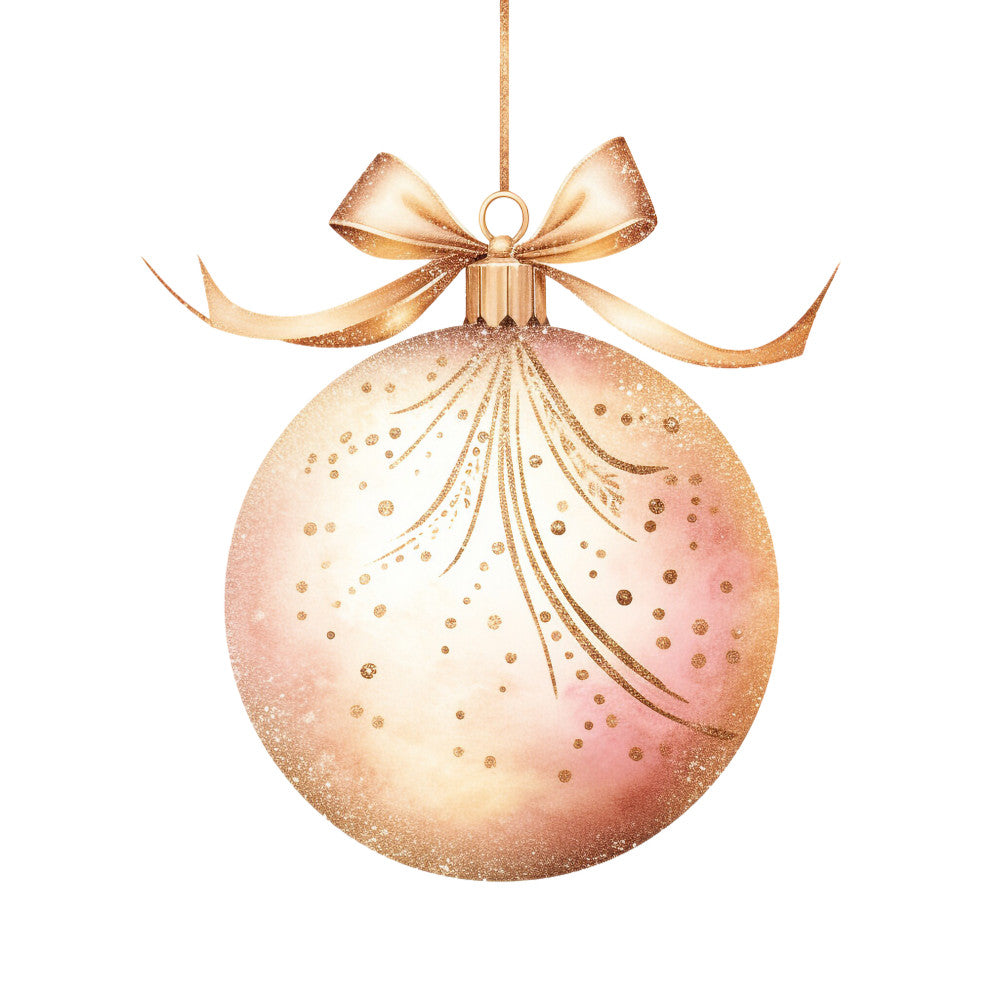 A Golden Christmas Fabric Panel 40