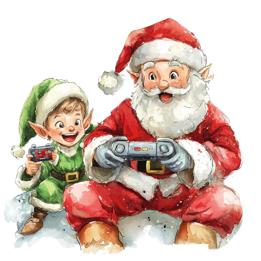 Santas Day Off Fabric Panel 28