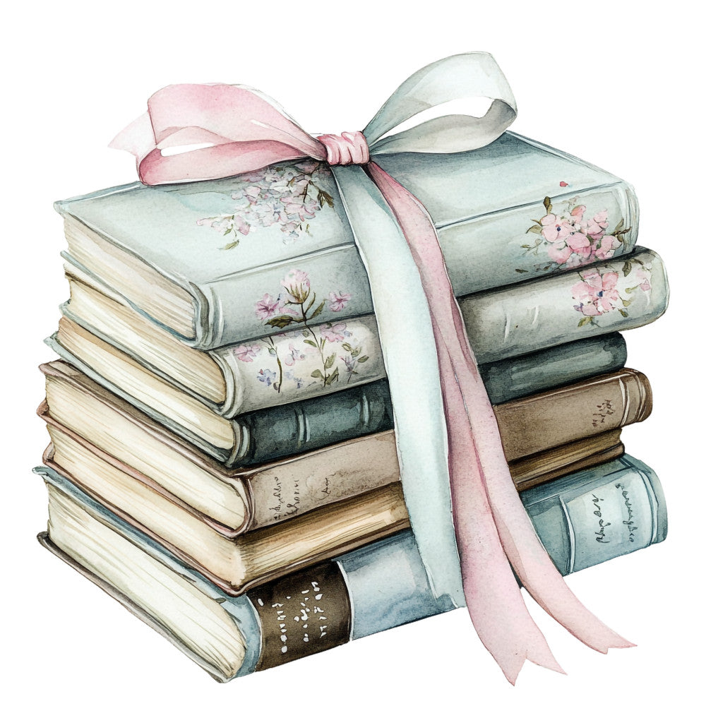 Shabby Chic Books Fabric Panel 16
