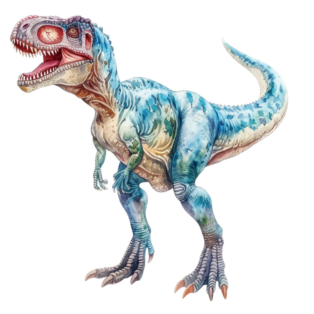 Watercolor Dinosaurs Fabric Panel 33