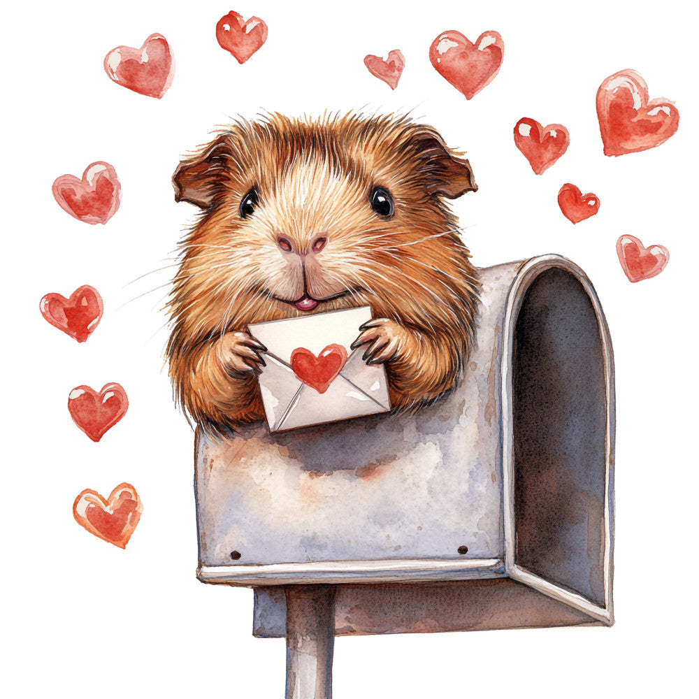 Cute Guinea Pigs Fabric Panel 10