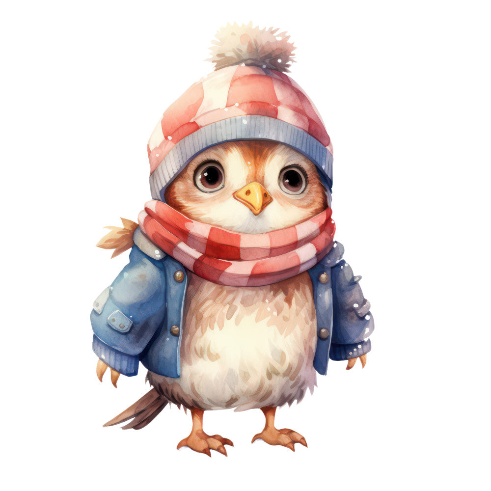 Woodland Animals in Clothes Fabric Panel 5