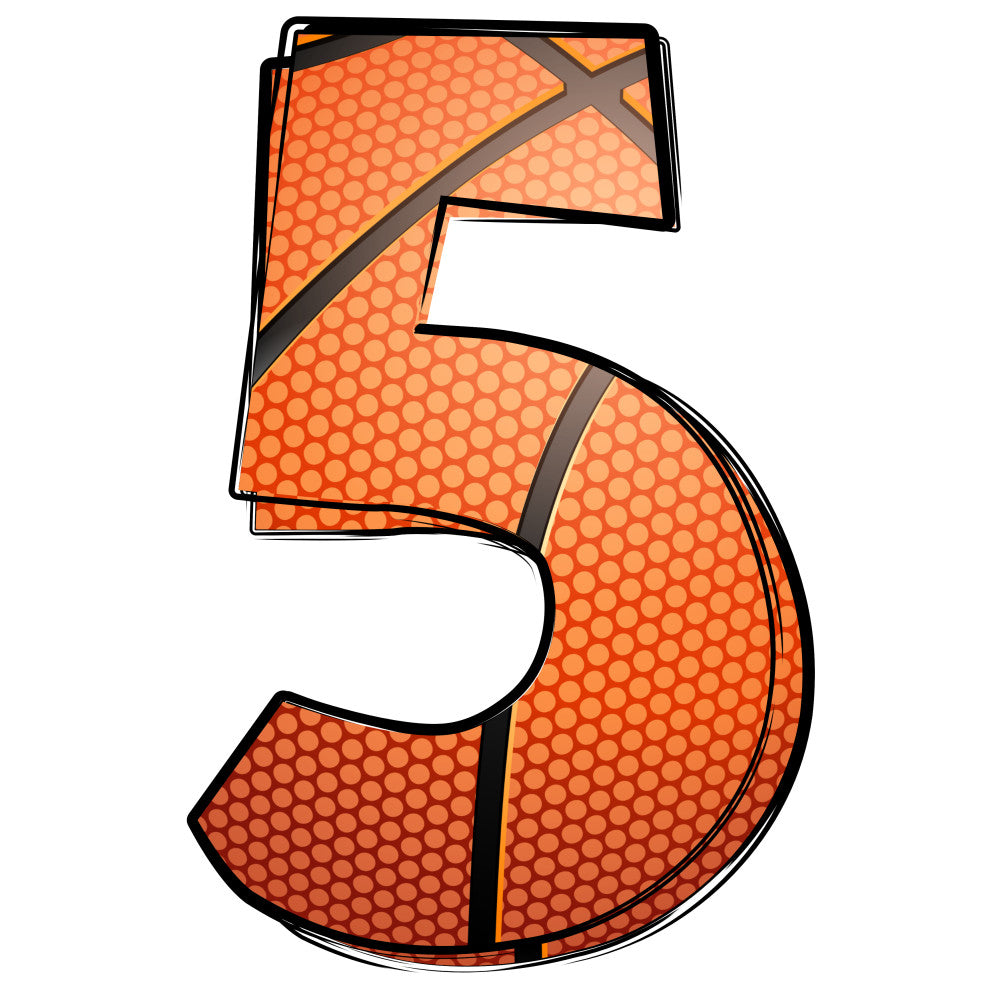 Basketball Doodles Alphabet Fabric Panel 28
