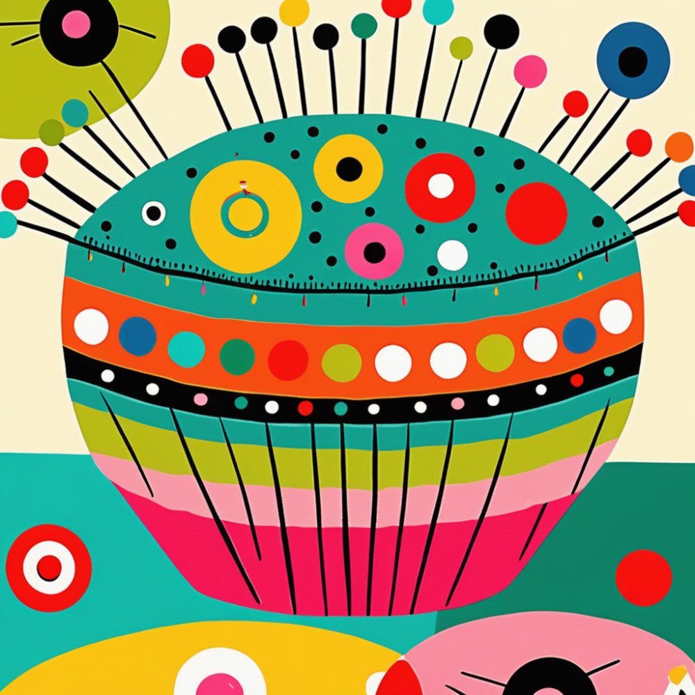 Retro Sewing Fabric Panel 13