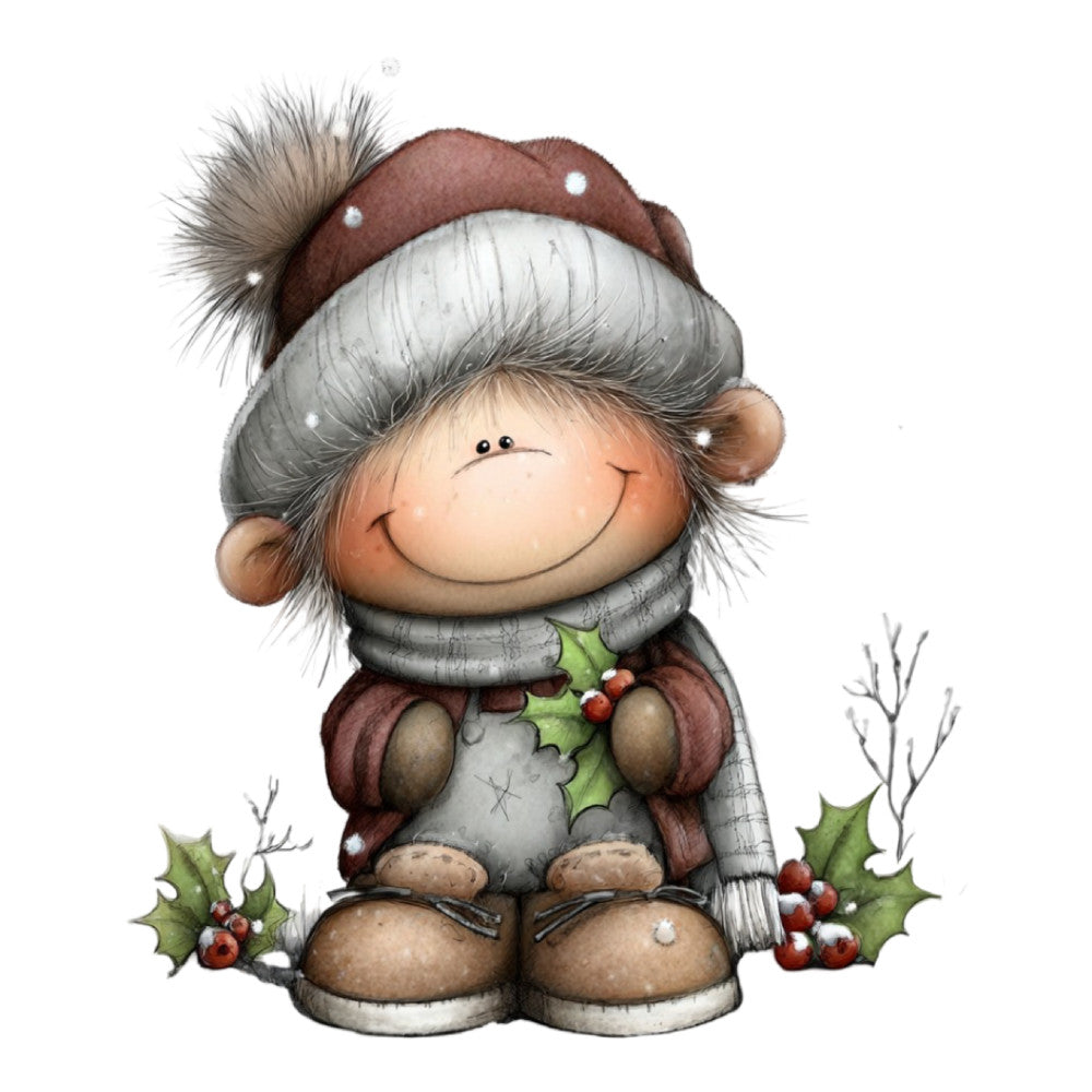 1st Whimsical Christmas Fabric Panel 138