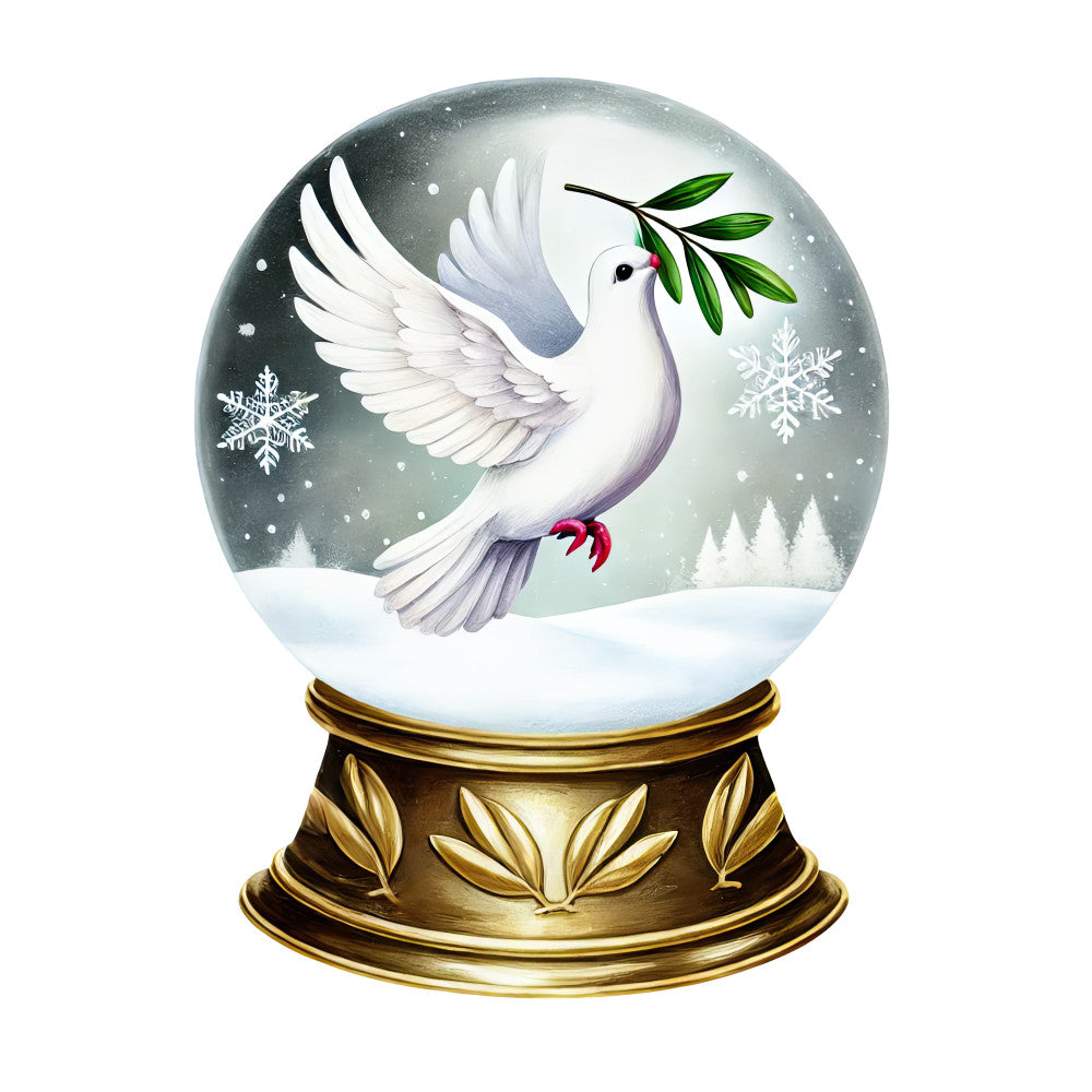 Christmas Snow Globes Fabric Panel 75