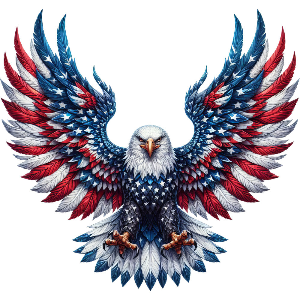 Patriotic Eagle Fabric Panel 10