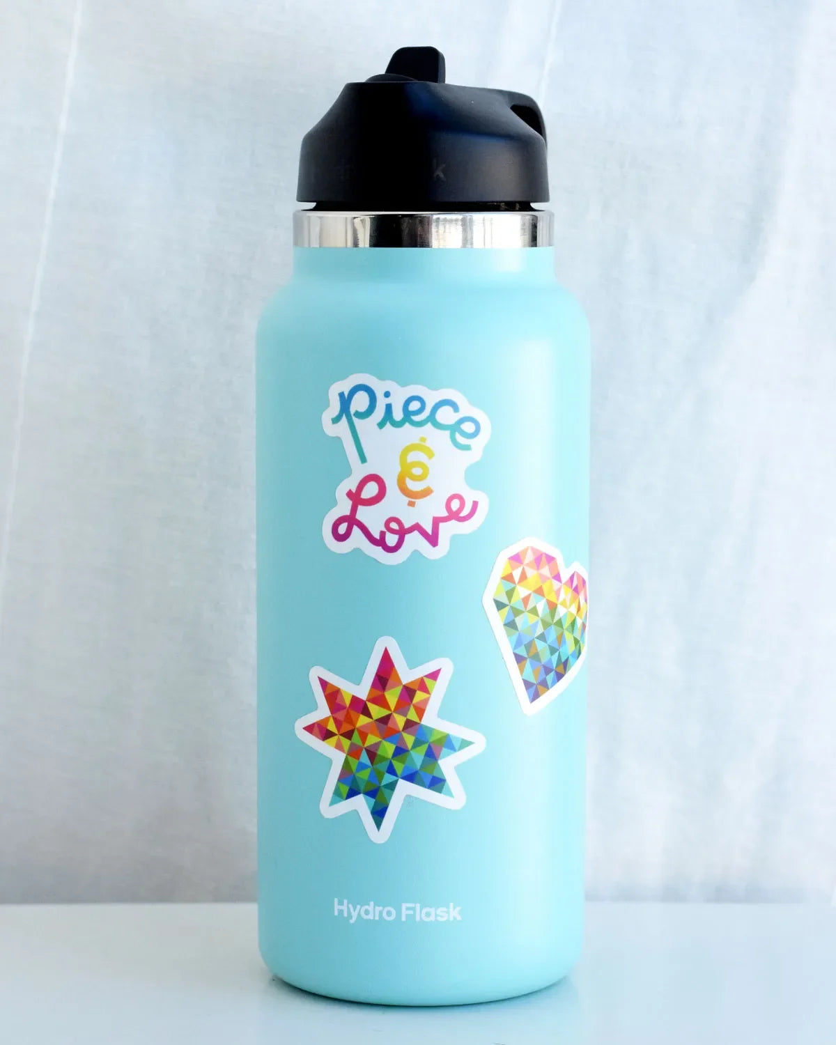 2″ Piece & Love Heart Vinyl Sticker
