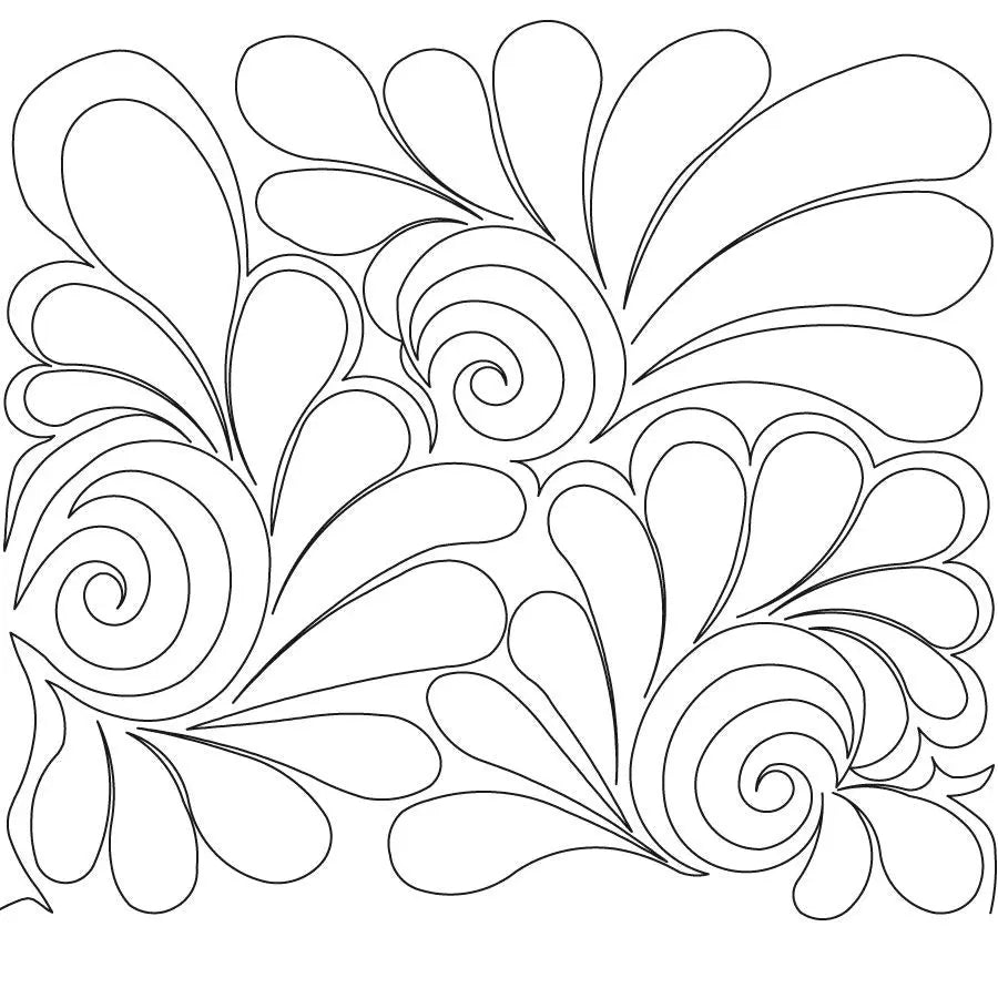 Feathered Swirls 2 Digital E2E