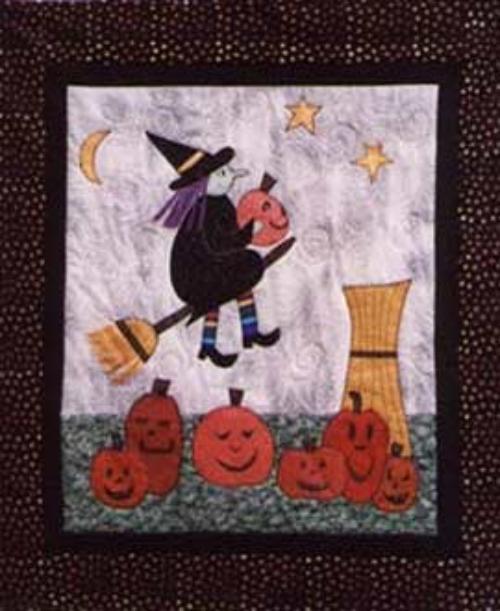 Wanda and Her Jack-O-Lanterns Quilt Pattern