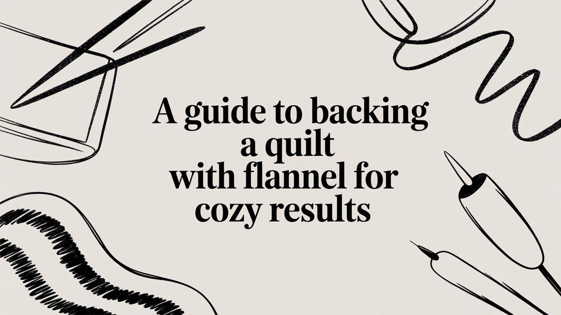 A Guide to Backing a Quilt with Flannel for Cozy Results