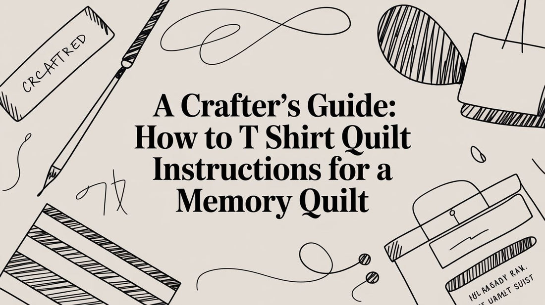 A Crafter's Guide: how to t shirt quilt instructions for a memory quilt