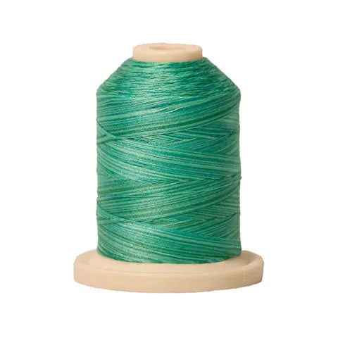 083 Aqua Waters Signature Cotton Variegated Thread Mini Spool - 40WT