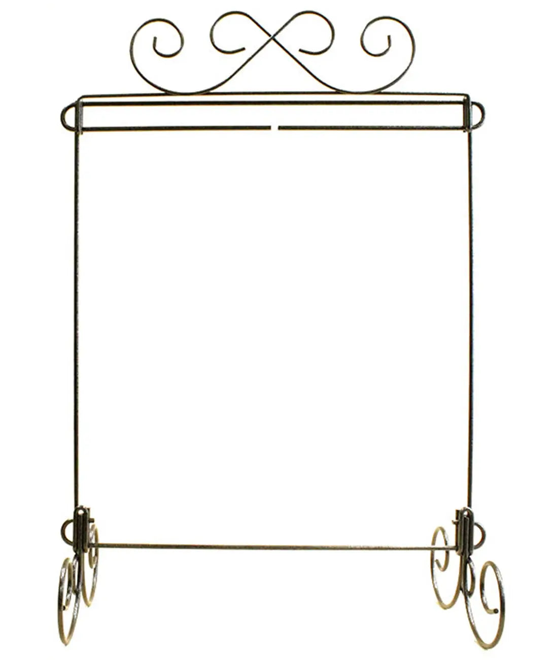 12in x 14in Scroll Single Stand Charcoal