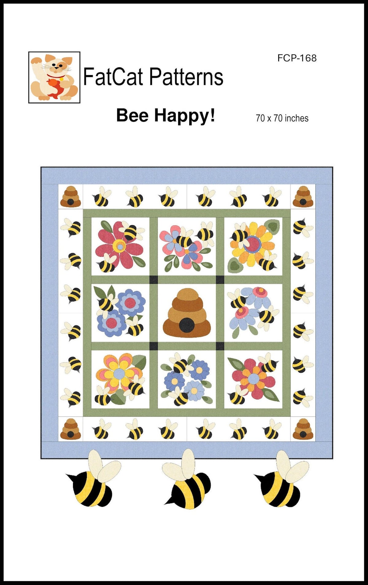 Bee Happy! Complete Block of the Month Downloadable Pattern