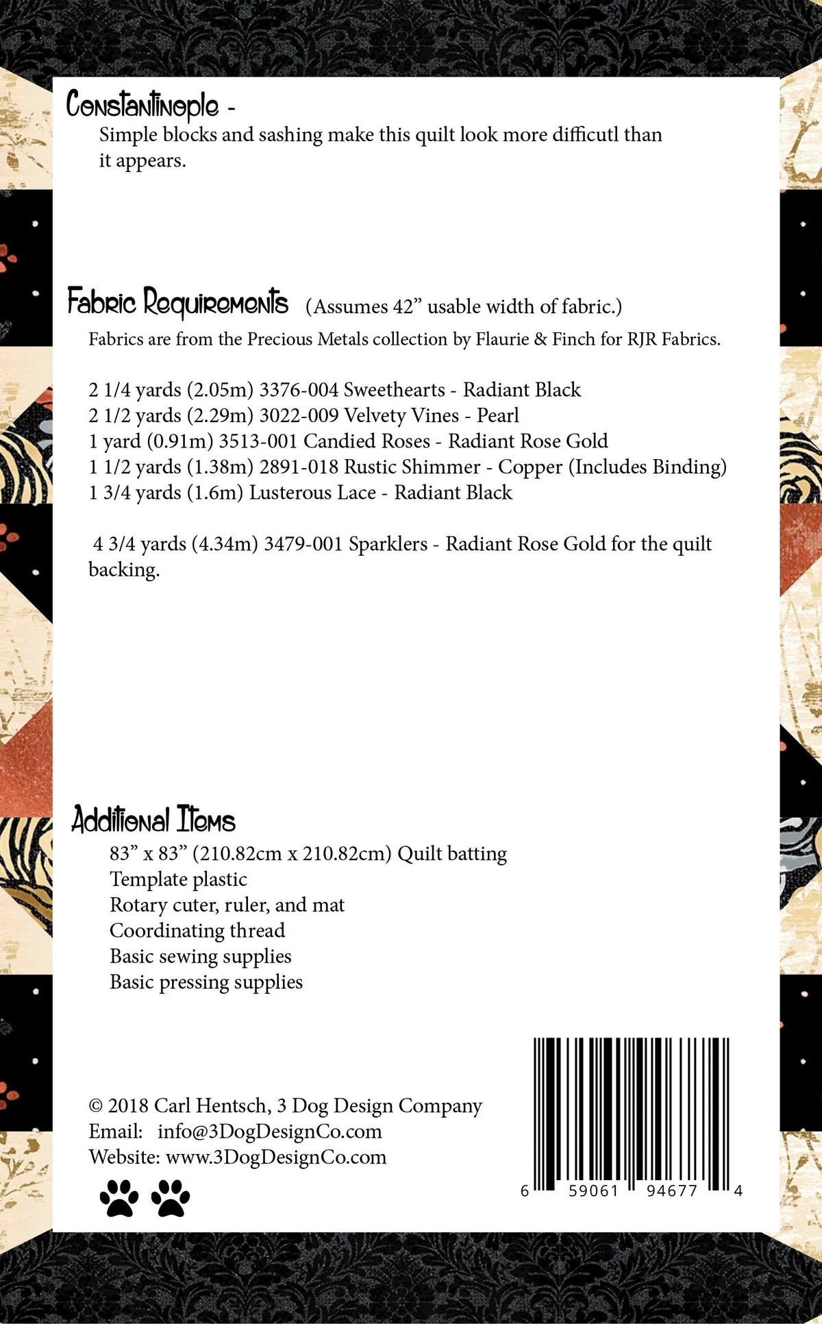 Constantinople Downloadable Pattern