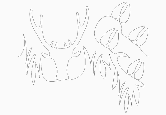 Deer Path with Prints Digital E2E