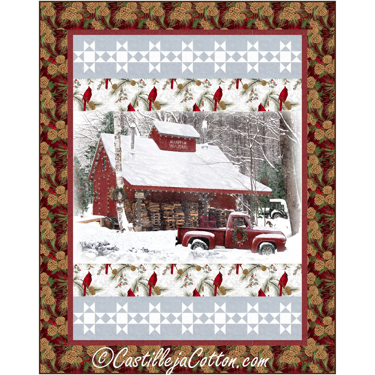 Cabin In The Forest Downloadable Pattern