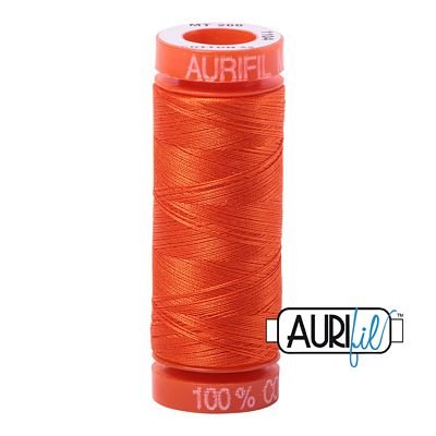 Aurifil 50wt 200m Neon Orange 1104