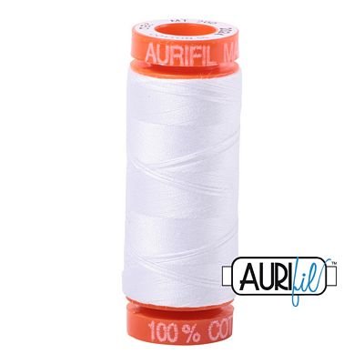 Aurifil 50wt 200m White 2024