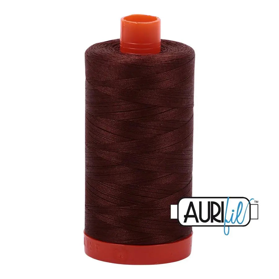 2360 Chocolate Aurifil Cotton 50wt Large Spool