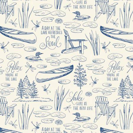 WL Lakefront Cream Toile
