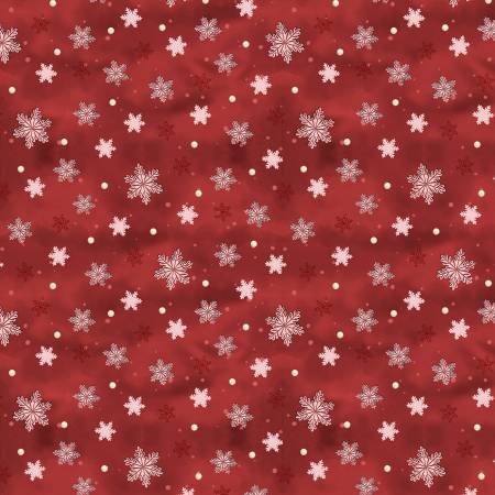 WL Red Snowflakes Woodland Snowmen