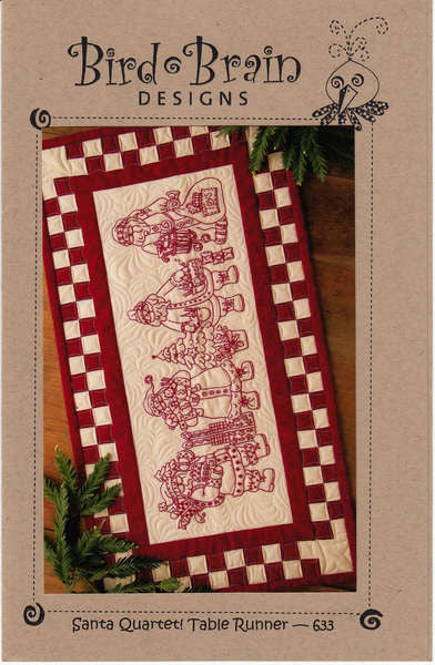 Santa Quartet! Machine Embroidery USB