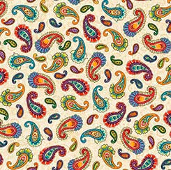 QT Camilla - Paisley-Cream