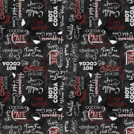 WL Time For Hot Cocoa 30526 913 Black Word Toss