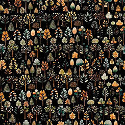 QT BIGFOOT - Trees Black 30996-J