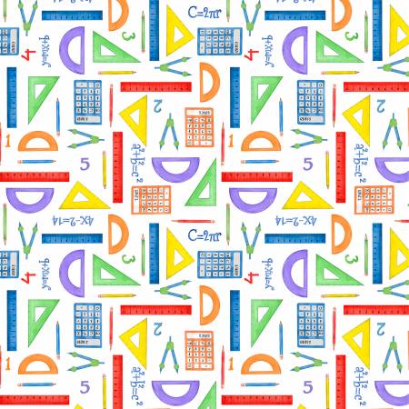 WL White Math Supplies