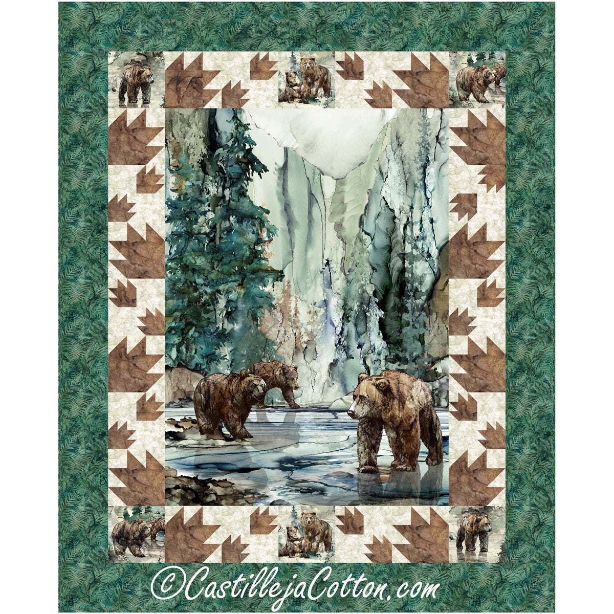 Bears Fishing Downloadable Pattern