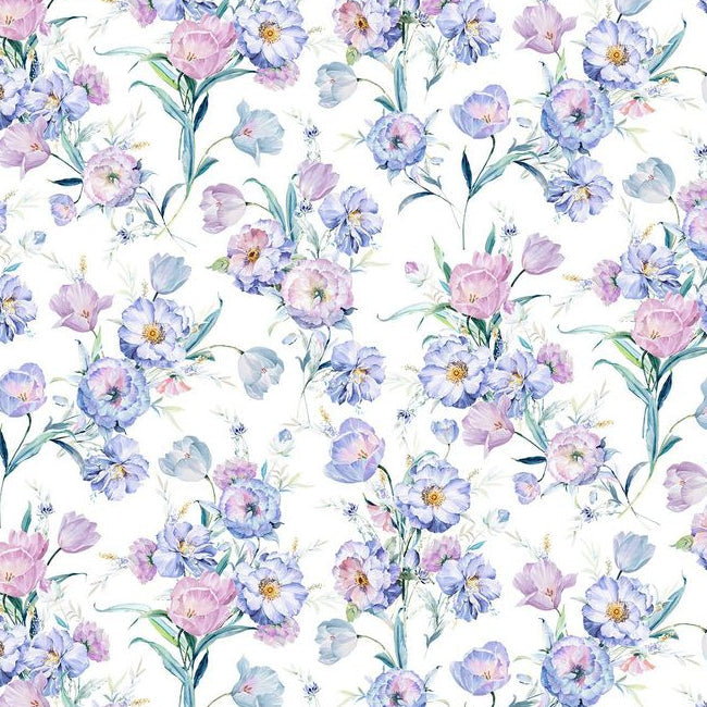 Digital Cuddle Iris Poppy Lane 58"/60" Fabric per yard