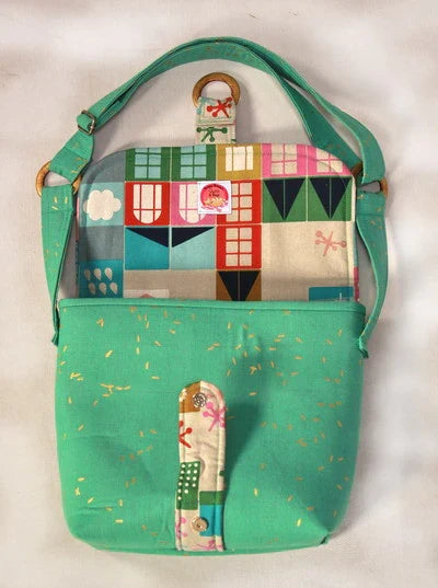 Around the Block Messenger Bag Pattern
