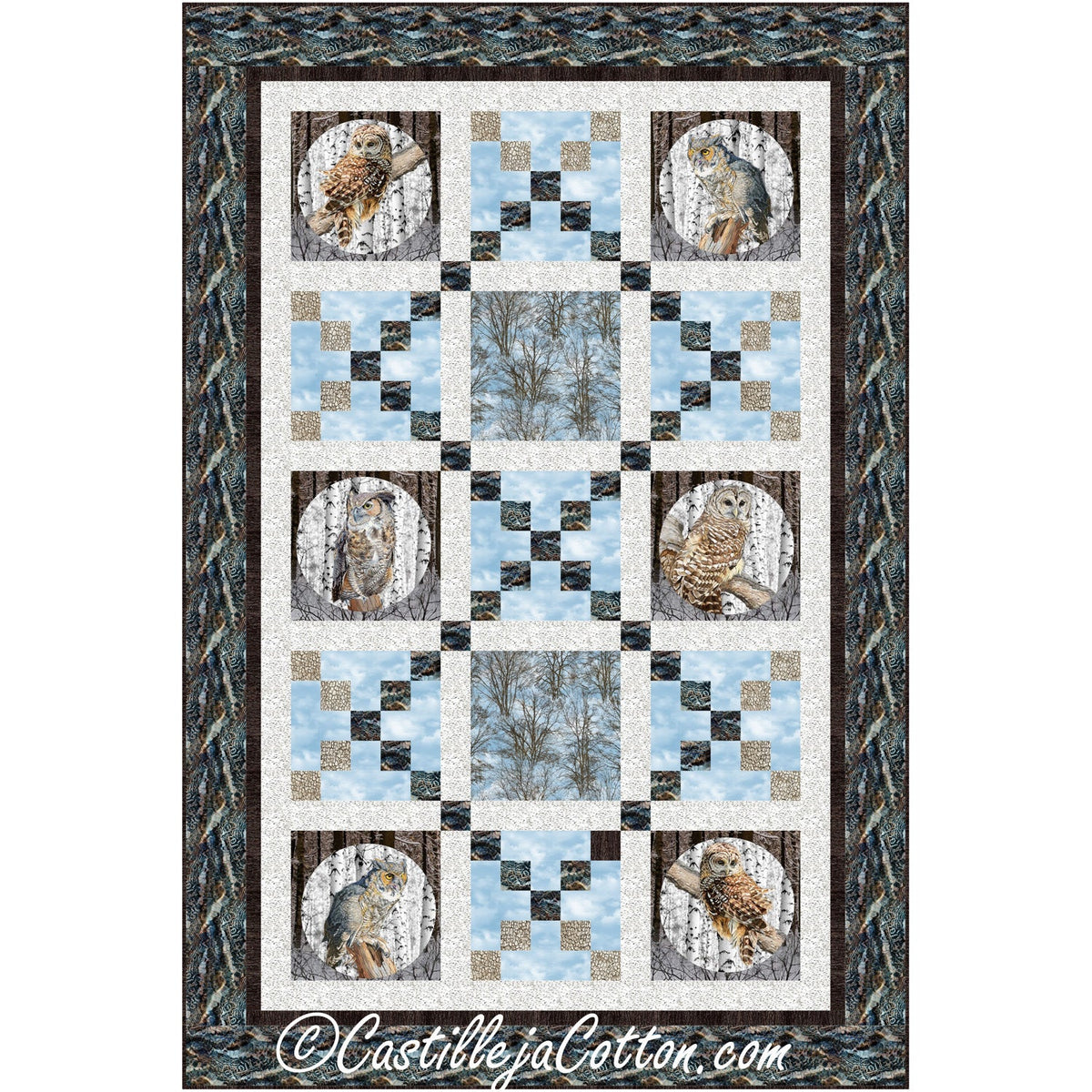 Chained Owls Downloadable Pattern