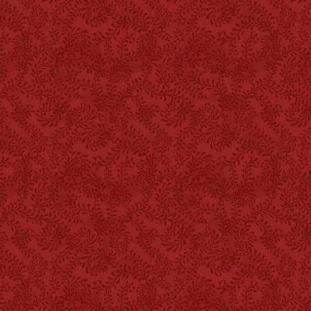 WL Red Swirling Leaves 108in Wide Back