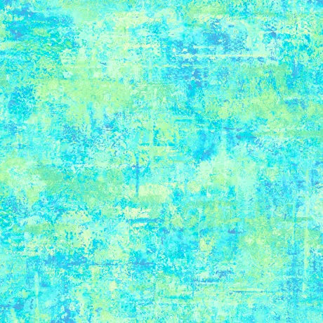 Blue Aqua Mottled Blender 44"/45" Fabric Per Yard