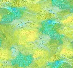 Yellow Green Surge Torrents 44"/45" Fabric Per Yard