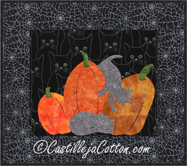Cats and Pumpkins Quilt Pattern