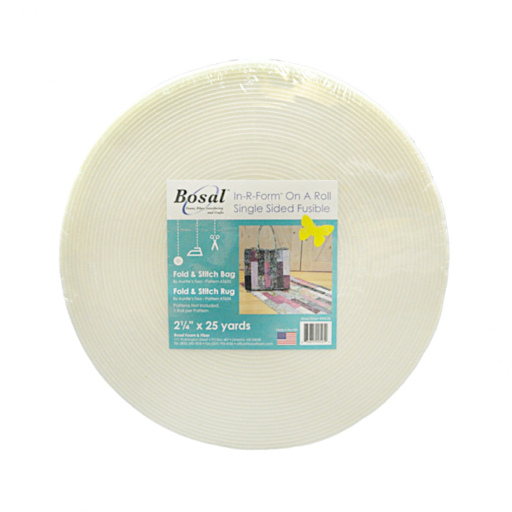 Bosal, In-R-Form Single Sided Fusible Foam Batting - 2-1/4" x 25 yds